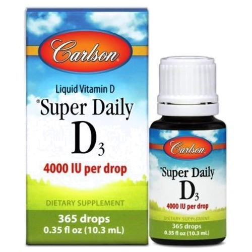 Carlson Labs Super Daily D3 4,000 IU 10.3 ml Вітамін D3
