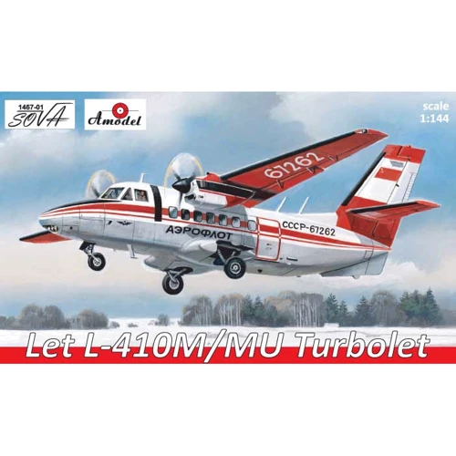Модель Amodel Самолет Let L-410 "Turbolet" (AMO1467-01)