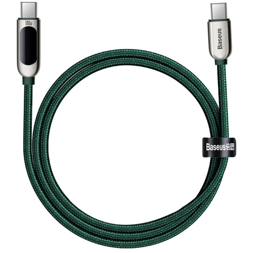 Кабель Baseus Cable USB-C to USB-C Display Fast Charging 100W 1m Dark Green (CATSK-B06): Довжина 1 м