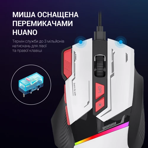 Мышь GamePro GM300 White: Интерфейс подключения USB