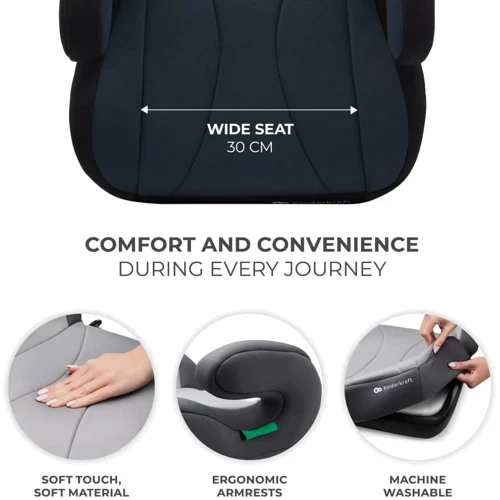 Автокресло-бустер Kinderkraft i-Boost Black (KCIBOO00BLK0000): Внутренние ремни нет