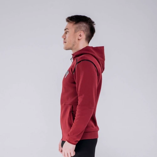 Спортивна кофта Peak FW683791-RED 48 червона на блискавці з капюшоном: Вид Спортивні кофти (олімпійки)