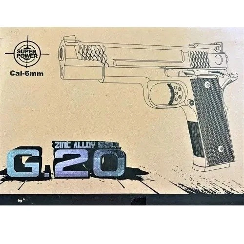 Страйкбольный пистолет Браунинг Browning HP Galaxy металл черный (G20): Тип пистолет, автомат