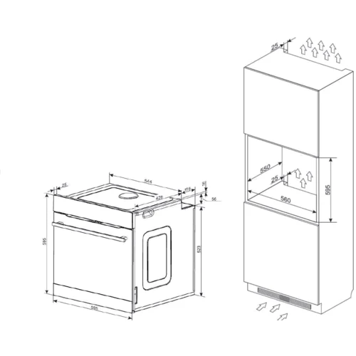 Духовой шкаф электрический Amica ED37619X X-Type: Класс энергопотребления A