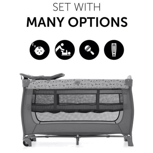 Детская кровать-манеж Hauck Sleep N Play Mickey Mouse Grey (60069-6)