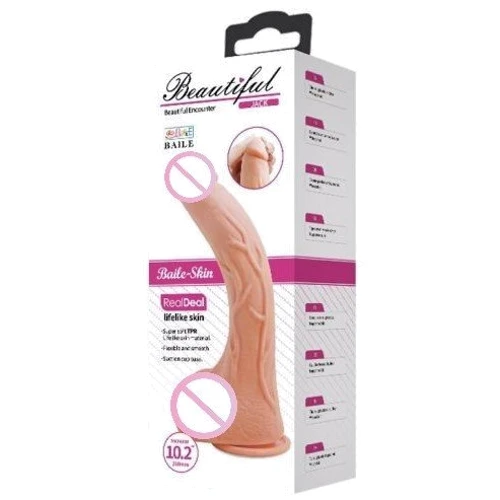 Фаллоимитатор на присоске Baile Beautiful JACK 10,2'' Flesh, BW-008039NR