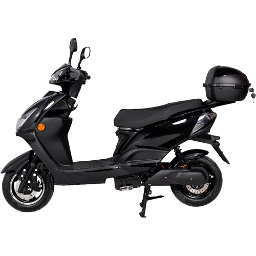 Електроскутер Atlas Freedom 1500W Box Black (3063): Особливості Для бездорожья, С багажником, С большим запасом хода, С большими колесами, С сиденьем, С рулем, Мощные