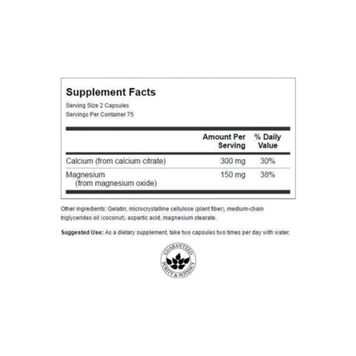 Swanson Calcium Citrate Plus Magnesium Кальций цитрат плюс магний 150 капсул: Тип Магний + Кальций