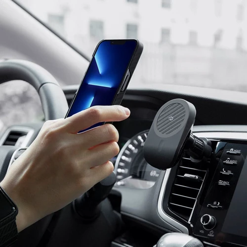 Держатель Pitaka Car Holder Air Vent Pro MagEZ 15W Black (CM4001Q) for iPhone 13/14 series фото 5