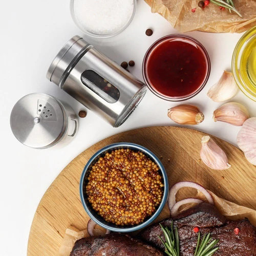 Набір для спецій Fissman 4х80 мл на підставці 5 пр. (6429)