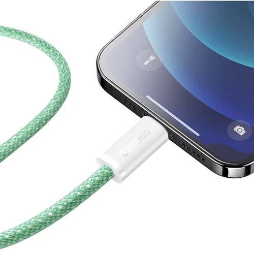 Кабель Baseus Cable USB-C to Lightning Dynamic 20W 2m Green (CALD000106) фото 8