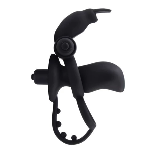 Эрекционное виброкольцо с анальным стимулятором Chisa Anal Penetrator Rabbit, BLACK: Производитель CHISA