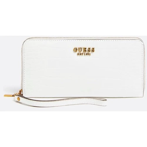 Жіночий гаманець GUESS LAUREL SLG LARGE ZIP AROUND білий (SWCB8500460-WHI)
