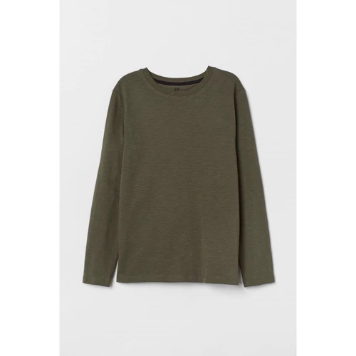 Лонгслів H & M 2811-7333449158-164 см темно-зелений