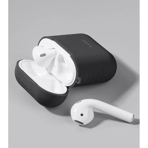 Чехол для наушников LAUT POD Charcoal Black (LAUT_AP_POD_BK) for Apple AirPods фото 2