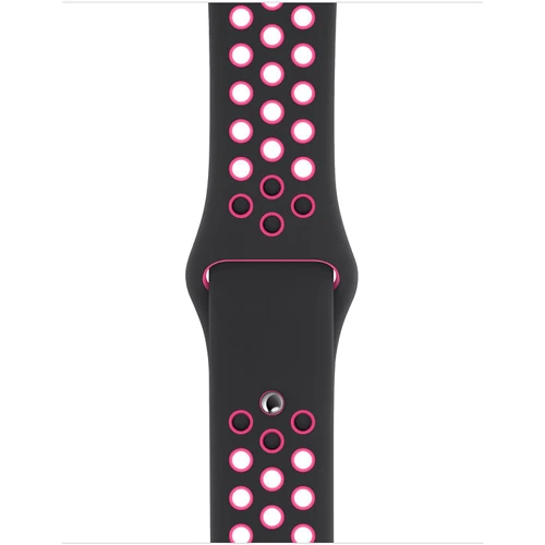 Аксесуар для Watch Apple Sport Band Nike Black/Pink Blast (MWU72) for Apple Watch 38/40/41mm