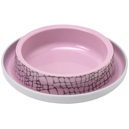 Миска для котів Moderna Trendy Dinner Cat WildLife 15.7x15.7x3.4 см 210 мл діаметр 15 см рожева (44335)