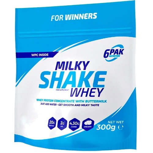 Протеин 6PAK Nutrition Milky Shake Whey 300 g /10 servings/ Strawberry