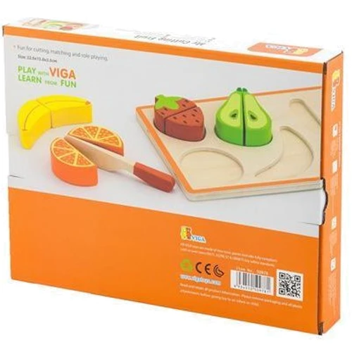 Набір продуктів Viga Toys Дерев'яні фрукти (50978) фото 2