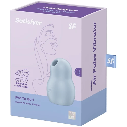 Вакуумный стимулятор Satisfyer Pro To Go 1 Blue