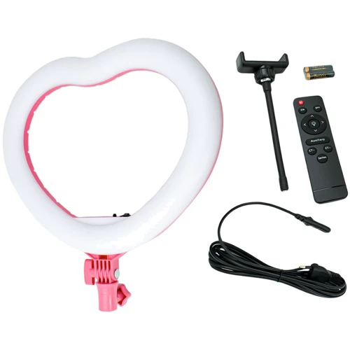 Кольцевая лампа Heart, d-12, 33см Розовый: undefined undefined