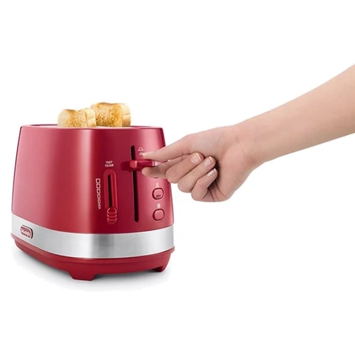 Тостер DeLonghi CTLA 2103.R: Мощность 900 Вт