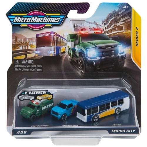 Игровой набор Micro Machines Городской транспорт 3 шт W3 (MMW0010): Производитель Micro Machines