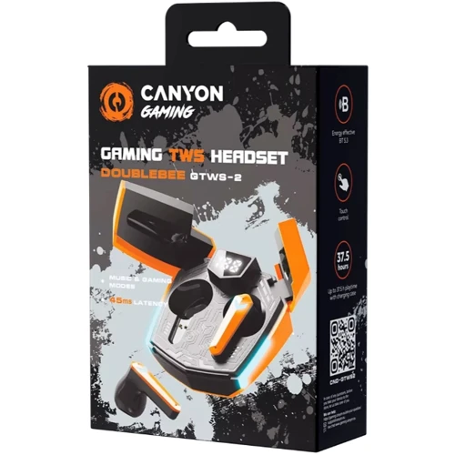Наушники Canyon GTWS-2 Gaming Orange (CND-GTWS2O) фото 5