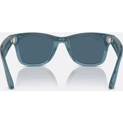 Смарт-окуляри Ray-Ban Meta Wayfarer Matte Jeans Frame Dusty Blue Lenses size M (RW4006 67552V 50-22) фото 4