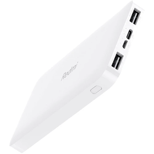 Зовнішній акумулятор Xiaomi Redmi Power Bank 10000mAh Quick Charge 12W White (PB100LZM) (VXN4266CN): Вбудований кабель немає