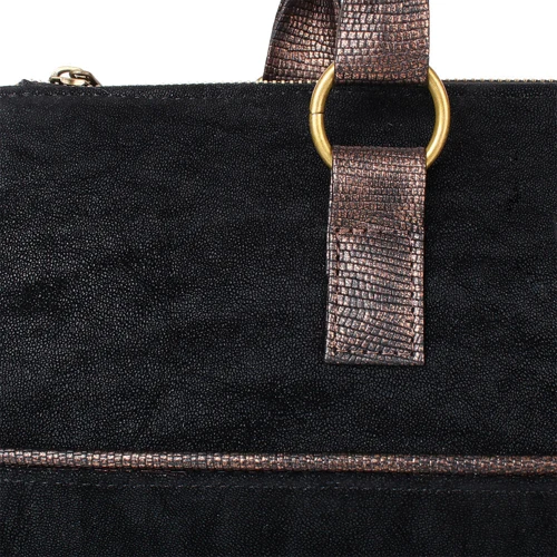 Женская сумка тоут Laskara черная (LK10199-black-bronze): Тип Сумки