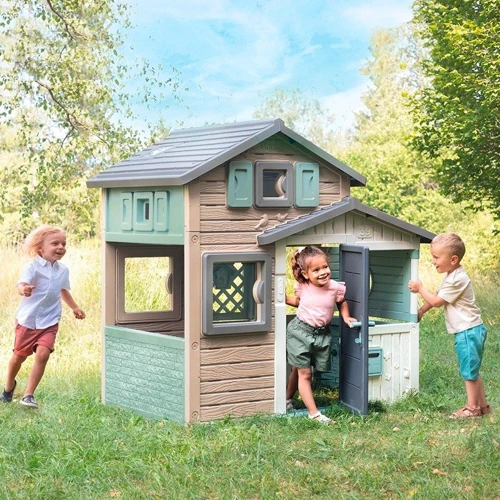 Детский игровой домик Smoby Toys Green Друзья Эво с почтовым ящиком и окнами (810205) фото 4