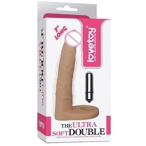 Насадка для двойного проникновения LoveToy The Ultra Soft Double Vibrating 7"