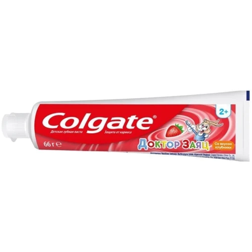 Зубная паста Colgate Доктор Заяц детская со вкусом клубники 50 мл (2000988940402): Объем, мл 50