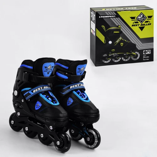 Роликові ковзани Best Roller Black-Blue (105393): Колір синий