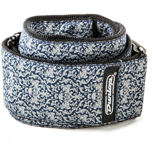 Гитарный ремень DUNLOP D6715 Jacquard Fleurs De Skull Strap