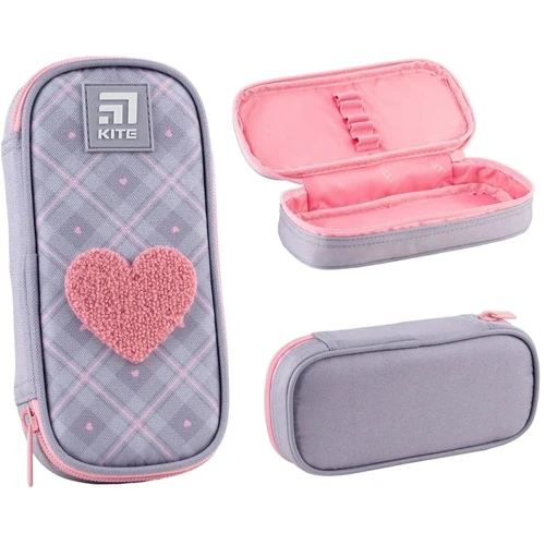 Пенал Kite 662 Fluffy Heart (K24-662-13)