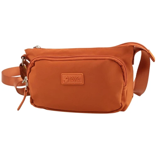 Женская сумка бананка Fouvor оранжевая (GB3013-07-orange)