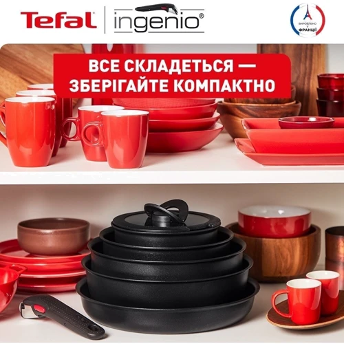 Набір сковорідок Tefal Ingenio Unlimited 3 предмети (L7638942): Матеріал ручки Бакеліт