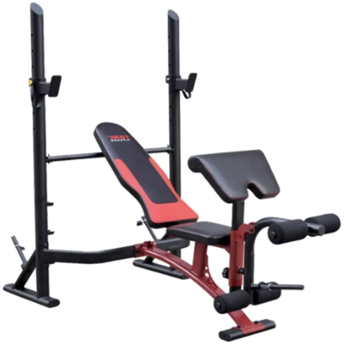 Скамья для жима и пресса Hop-Sport York Fitness Delta Pro 2000 с стойкой для штанги и партой Скотта: Вид применения домашний