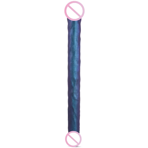 Фаллоимитатор двойной Strap-On-Me Double Dong Realistic Dildo - Snaky Мetallic Сolor
