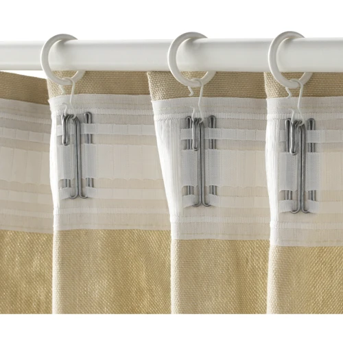 Набір кілець з жабкою та гачком ІКЕА SYRLIG білий 25 мм (40224098)