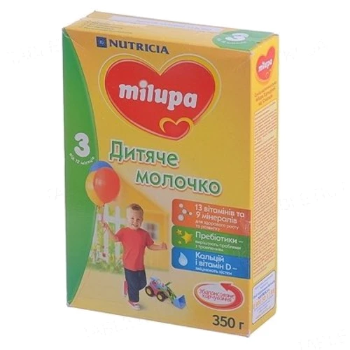 Milupa молочная смесь 350 г №3 молочко