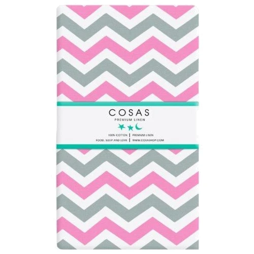 

Простынь Cosas Zigzag grey rose 120х60 см (4822081055276)