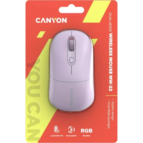 Мышь Canyon CNS-CMSW22PR: Радиус действия 10 м