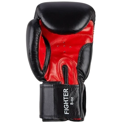 Перчатки боксерские Benlee FIGHTER 14oz /Кожа /черно-красные фото 2