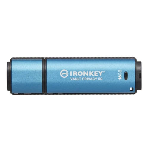 USB-флешка Kingston 16GB IronKey Vault Privacy 50 USB 3.2 Blue (IKVP50/16GB)