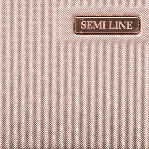 Бьюті-кейс Semi Line 4.5L Champagne шампань (T5666-1): Застібка Молния