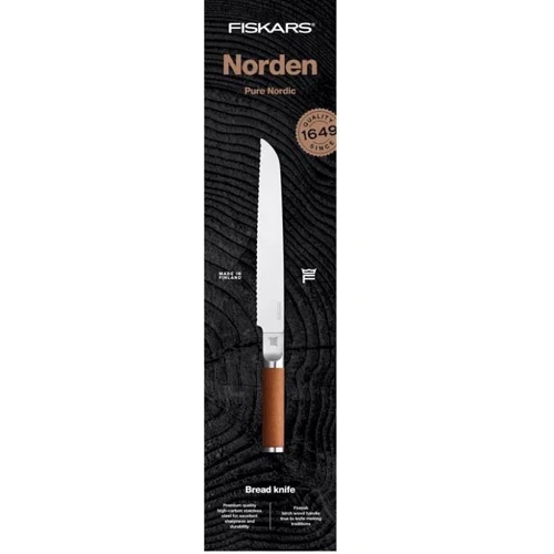 Нож Fiskars Norden для хлеба (1026421): Рукоятка Дерево
