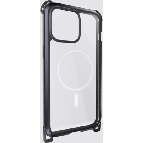 Чехол для iPhone SwitchEasy Odyssey Ultra M + Strap Rugged Utility MagSafe Case Metal/Black (MPH56P162EC23) for iPhone 15 Pro: Материалы поликарбонат и полиуретан